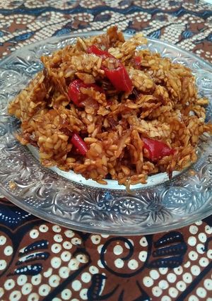 Foto resep Kering tempe simple pedas manis