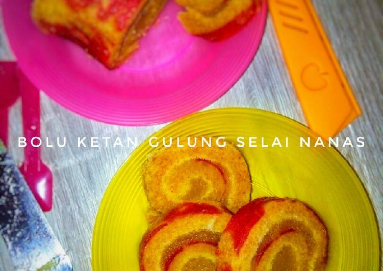 Langkah Mudah untuk Menyiapkan #bolu kukus ketan gulung selai nanas super moist 😍 yang Lezat Sekali