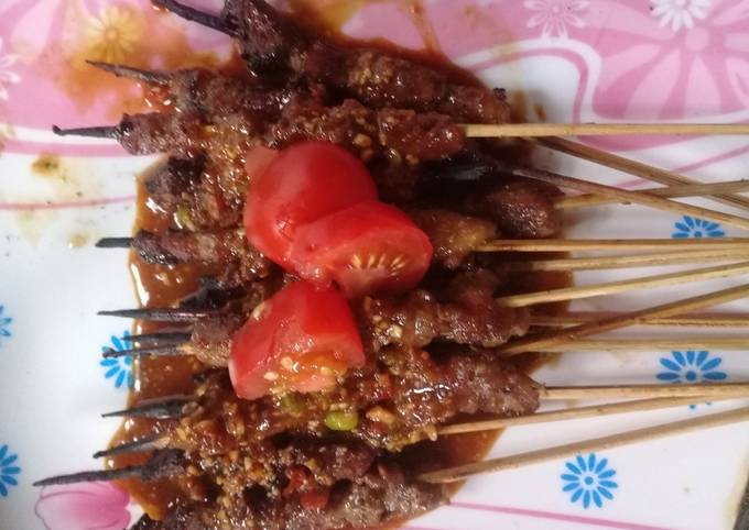 Resep Sate Daging Sapi Empuk, Lezat