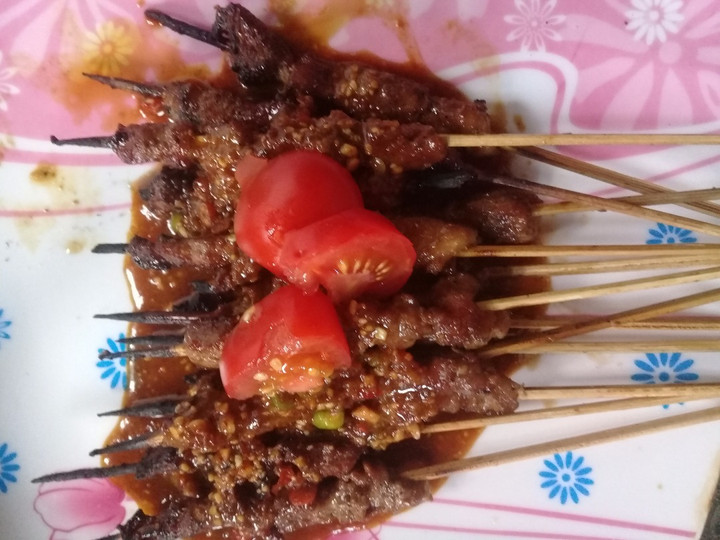 Resep Sate Daging Sapi Empuk, Lezat