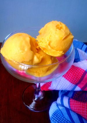 A picture of Mango Sorbet.