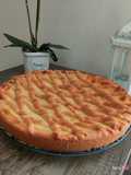 Crostata speziata con crema pasticcera e confettura di fragole