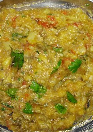 A picture of Tomato potato and brinjal ka yummy Chokha.