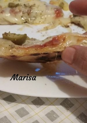 Una foto de Pizza en sartén súper genial !!!!