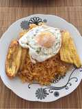 Majadito con huevo
