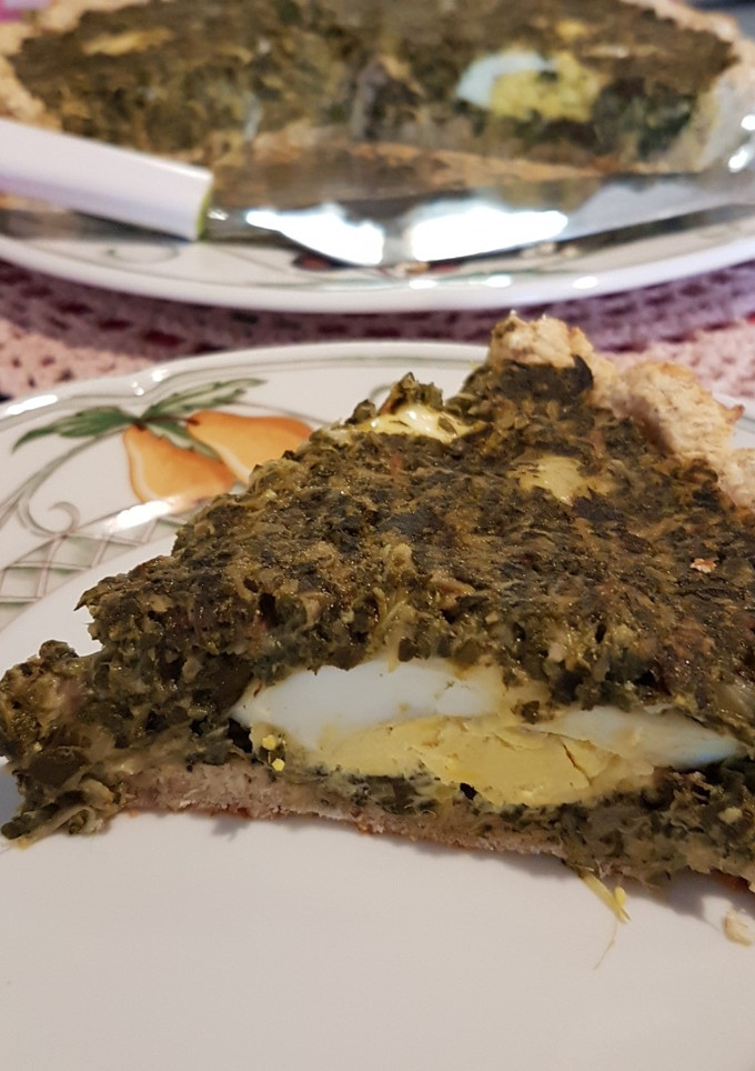 Una foto de Tarta acelga y pescado juruel (ideal para dieta)