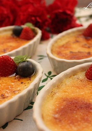 法式烤布雷(crème brulee) 的食譜成品照片