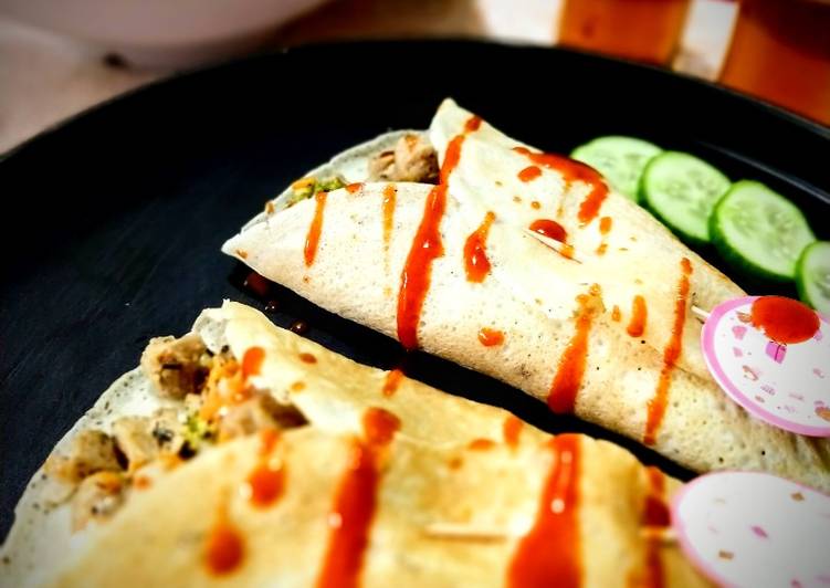 Mix veg in Crepe Style Wrap
