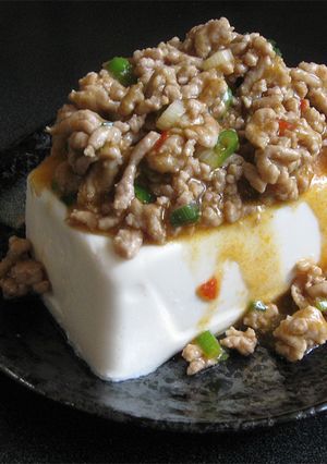 A picture of Cold Tofu with Mabo Pork.