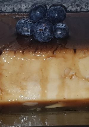 Una foto de Flan de Galletas sin horno