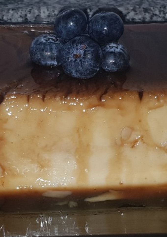 Una foto de Flan de Galletas sin horno