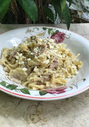 Foto resep Fettucini Carbonara