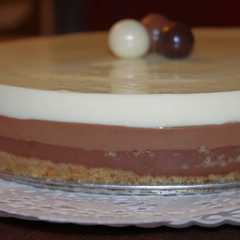 Una foto de Tarta de 3 chocolates