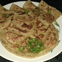A picture of Moong dal paratha.