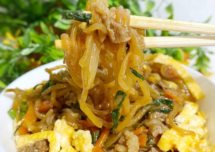 Resep Japchae Shirataki simple, Bisa Manjain Lidah
