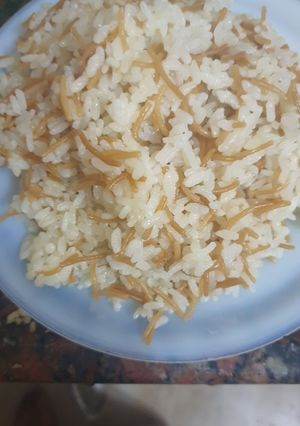 صورة لوصفة رز بالشعيرية