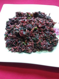 লাল শাক ভাজি রেসিপির প্রধান ছবি