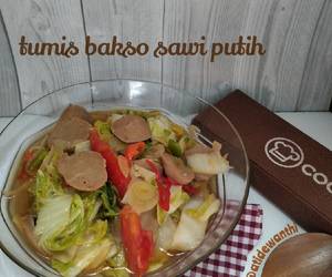 Resep Mudah tumis bakso sawi putih Praktis Enak Resep Mudah tumis bakso sawi putih Praktis Enak