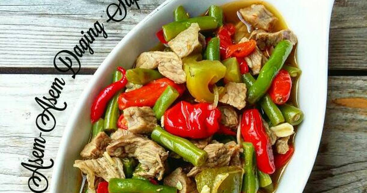 Resep Asem-Asem Daging Sapi Buncis oleh Endah Palupi - Cookpad