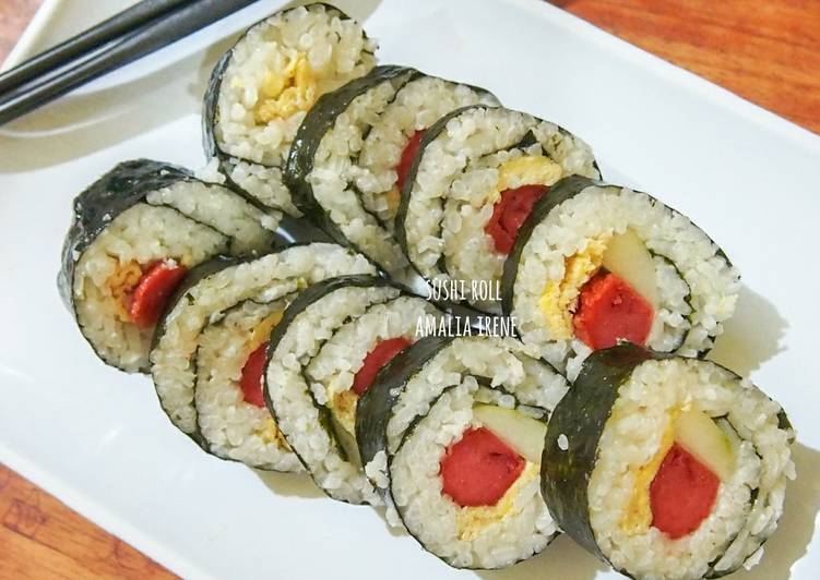 Sushi roll sederhana & simple