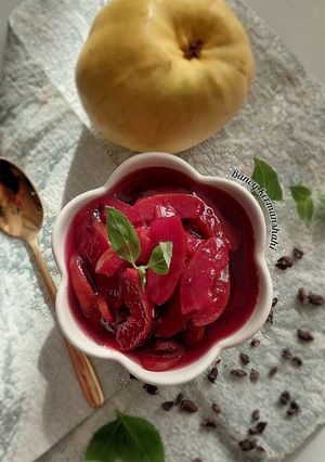 عکسی از دستور مربای به با لعاب به دانه