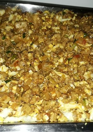 Una foto de Relleno para empanadas de mondongo