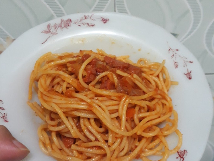 Bagaimana Menyiapkan Spageti bolognese saus melimpah Anti Gagal