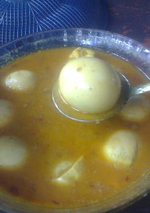 Foto resep Telur santan bumbu kuning