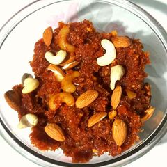 A picture of Gajar ka halwa.