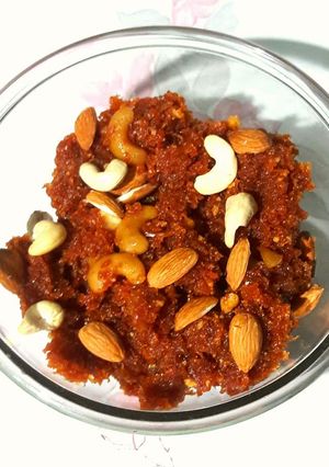 A picture of Gajar ka halwa.