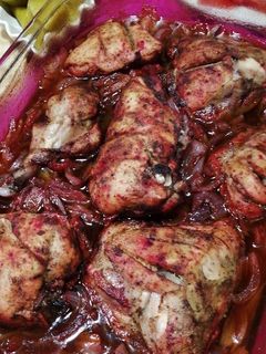 صورة لوصفة صينية دجاج بالبصل