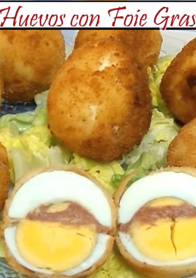 Una foto de Huevos con foie gras
