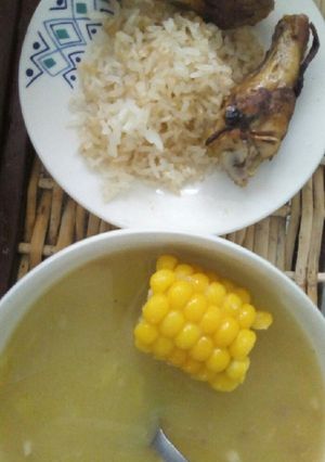 Una foto de Ajiaco con alitas de pollo🐔