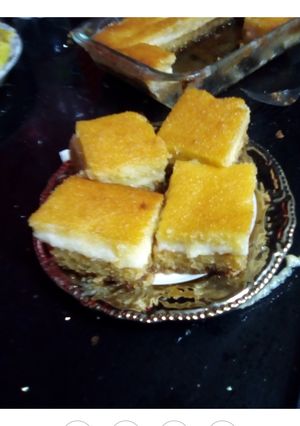 صورة لوصفة هريسه بالقشطه 😋