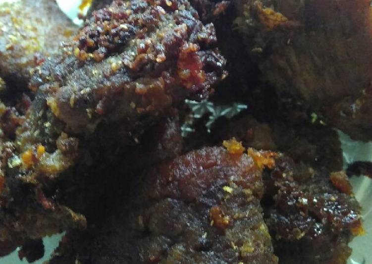 Cara Gampang Menyiapkan Empal manis daging sapi, Enak Banget