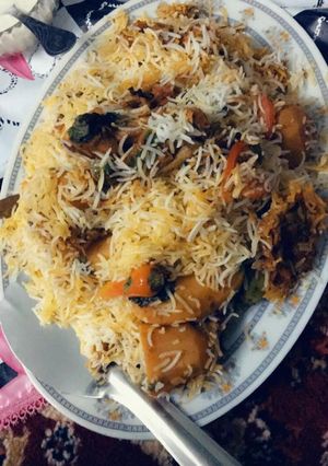 A picture of Tikka biryani.