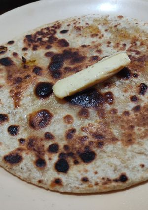 A picture of Roasted Radish Parantha.