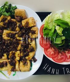 đậu hũ chiên mắm