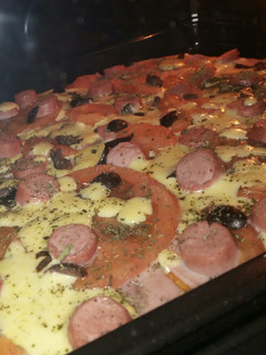Una foto de Pizza casera!!