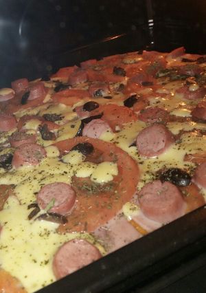 Una foto de Pizza casera!!