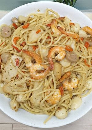 Foto resep Spaghetti Aglio Olio