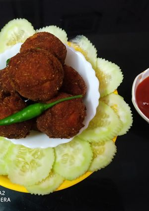 A picture of Prawn balls.