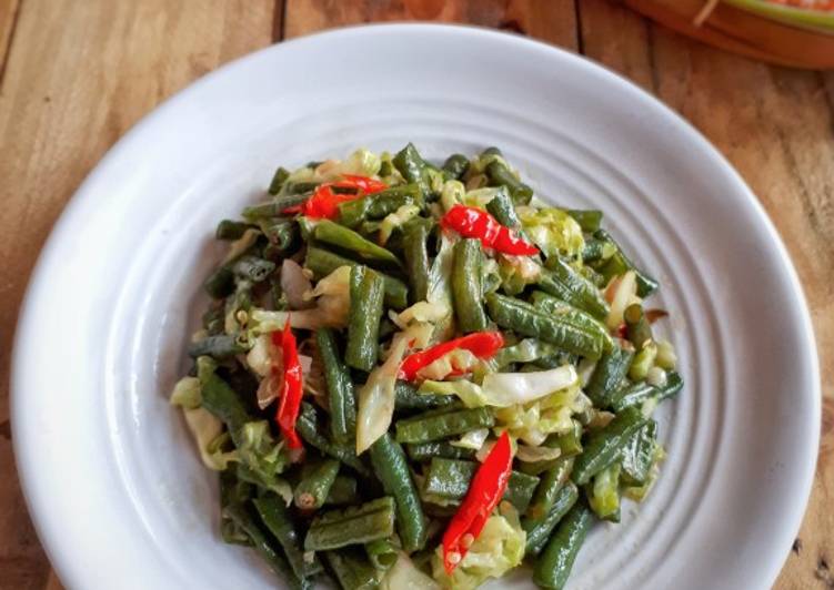 Cara mudah meracik Tumis Kacang Panjang Kol, Sempurna