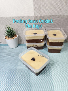 Foto resep 243. Puding Susu Coklat Vla Keju