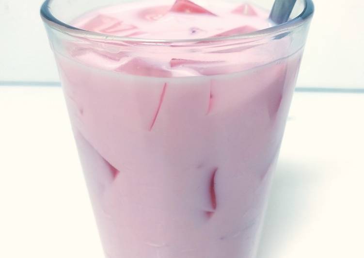 Bahan Susu Jelly Taro dari UHT rasa Taro | Resep Bumbu Susu Jelly Taro dari UHT rasa Taro Yang Enak Banget