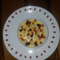 A picture of Fruit custard.