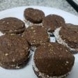 Alfajores de harina integral, avena y cacao