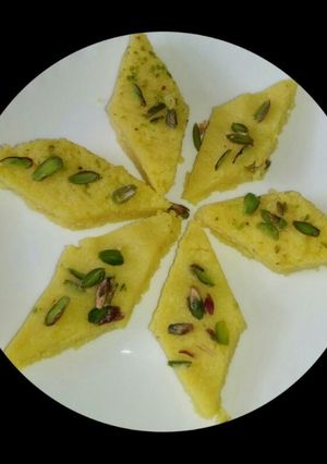 A picture of Milk powder burfi.