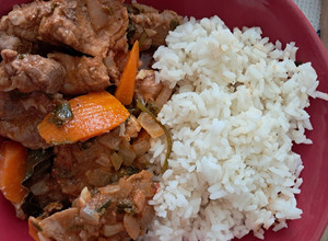 Foto de Lombinho estufado com arroz🍚