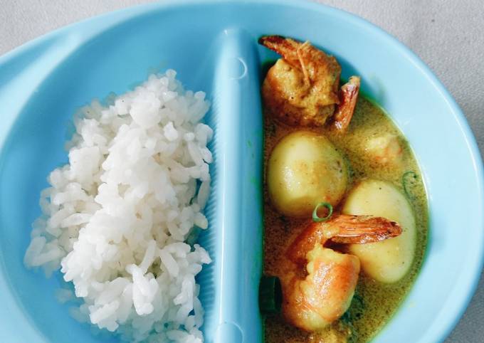 MPASI : Opor Udang & Telur Puyuh